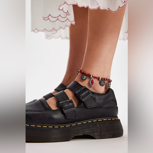 New Dr. Martens x Free People Buzz Black Mary Jane Shoes sz 9 Women’s - Picture 2 of 9